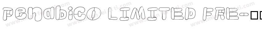 Penabico LIMITED FRE字体转换